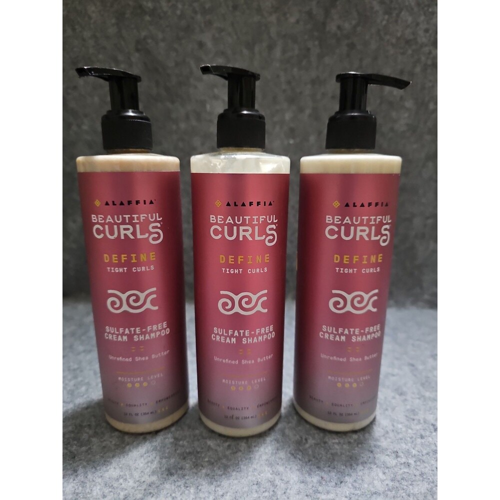 Alaffia Beautiful Curls, Define, Shampoo 12 Oz, 3 Pack